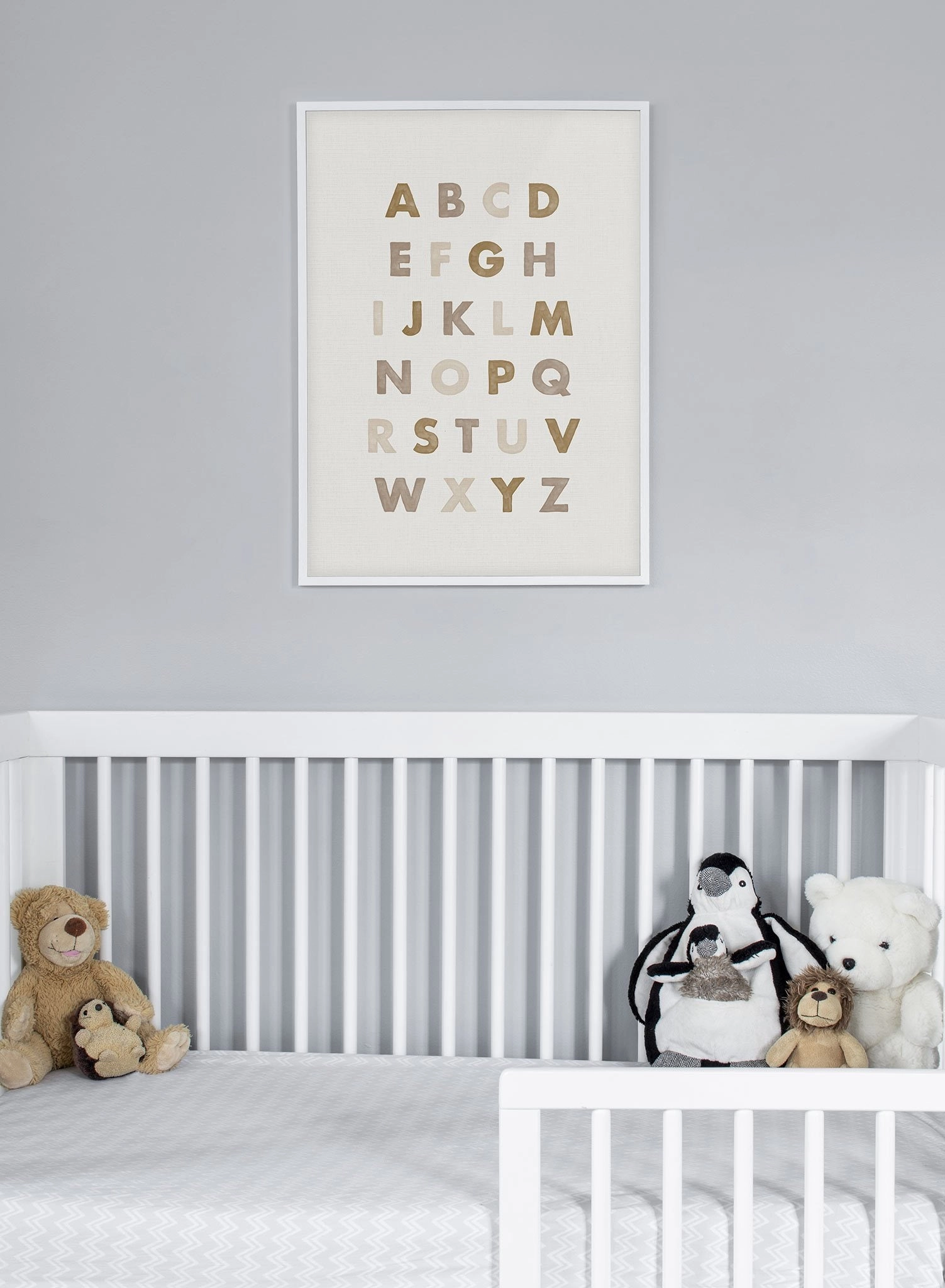 Alphabet in Beige, Poster