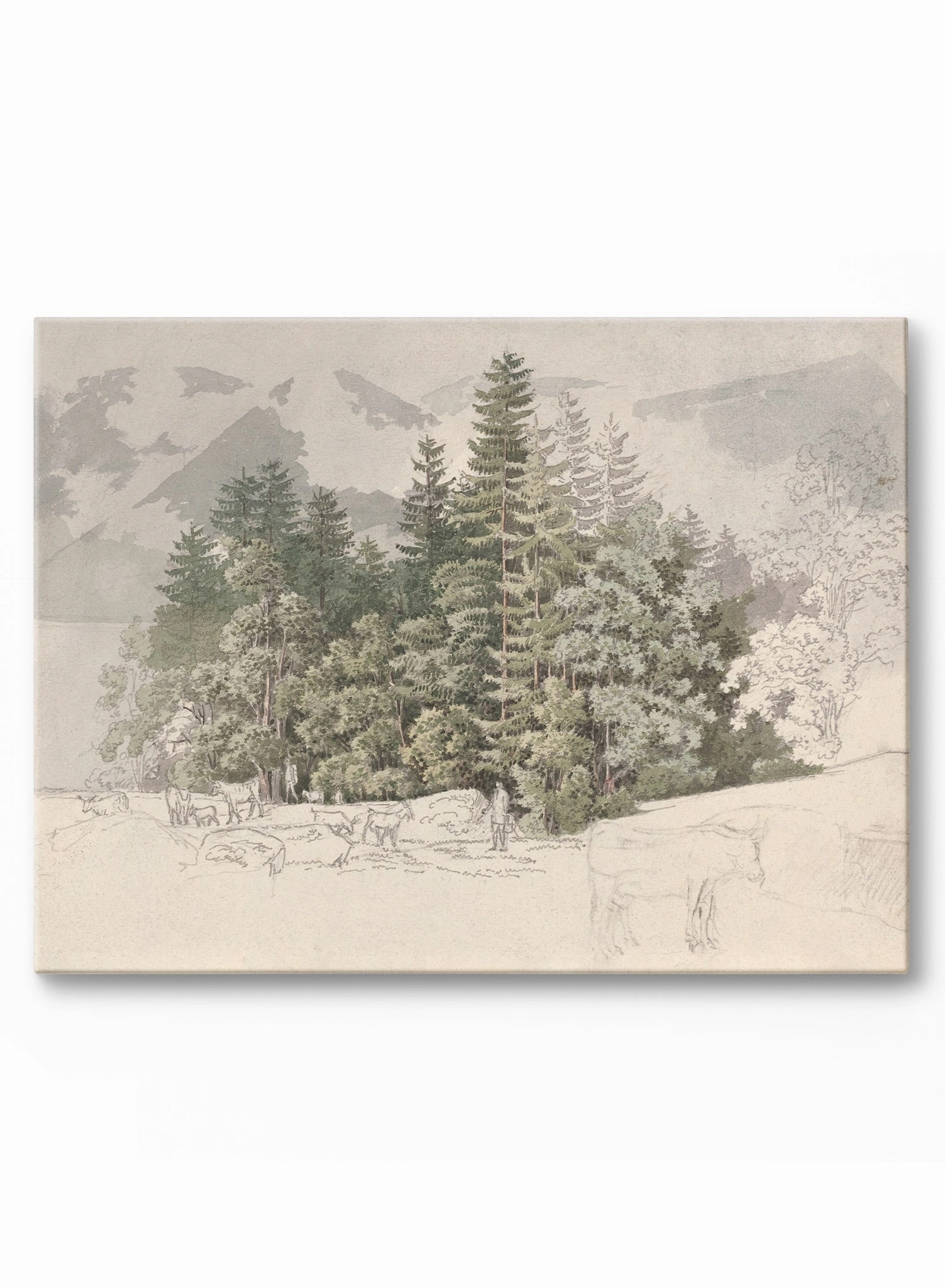 Alpine Landscape, Canvasindoor decorative canvas print