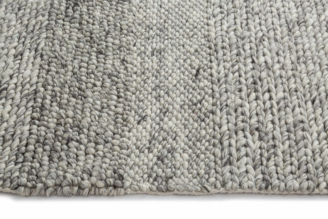 Amalie Grey Braided and Looped Rug *NO RETURNS UNLESS FAULTY