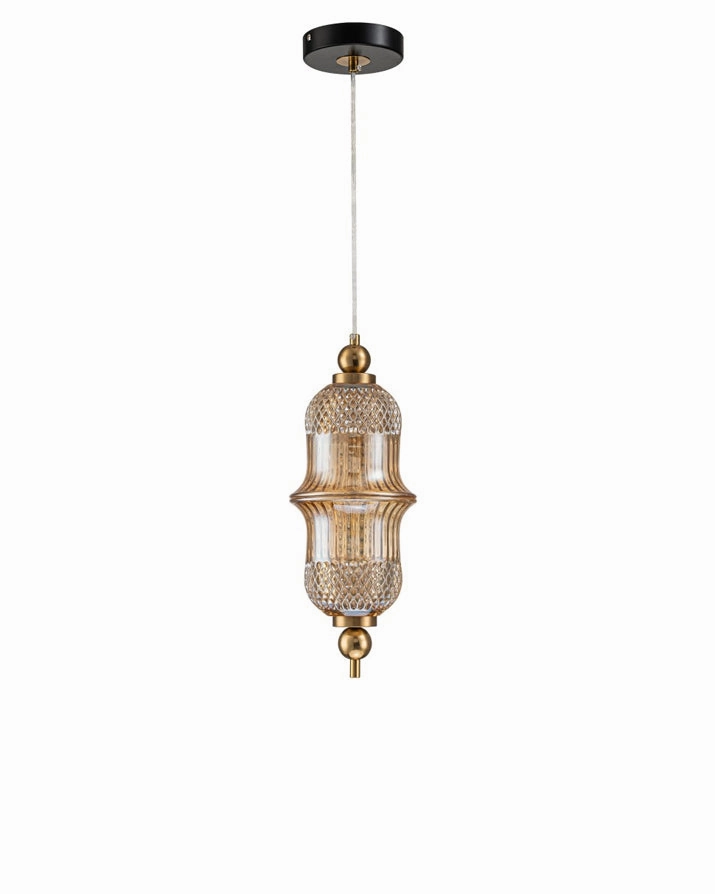 Amber Jewel Pendant Light