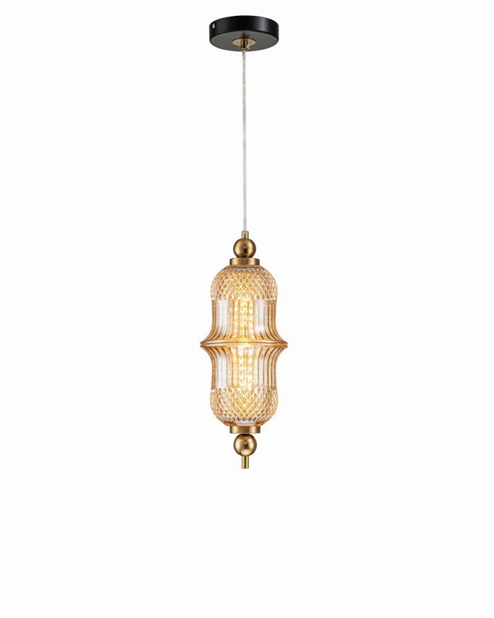 Amber Jewel Pendant Light