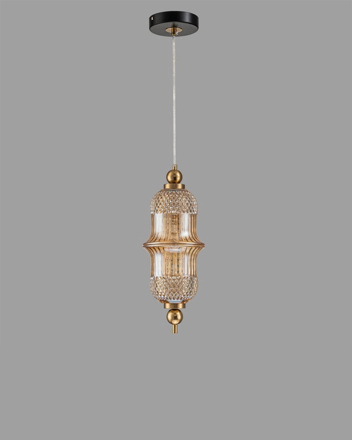 Amber Jewel Pendant Light