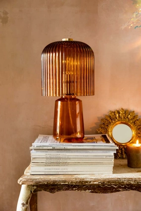 Amber Seventies Glass Table Lampkids table lamp,modern table lamp