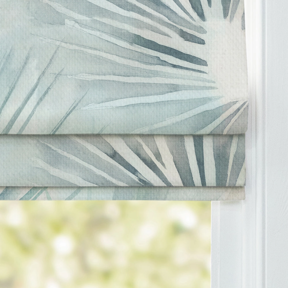 Amida Printed Made to Measure Roman Blinds Cobalt