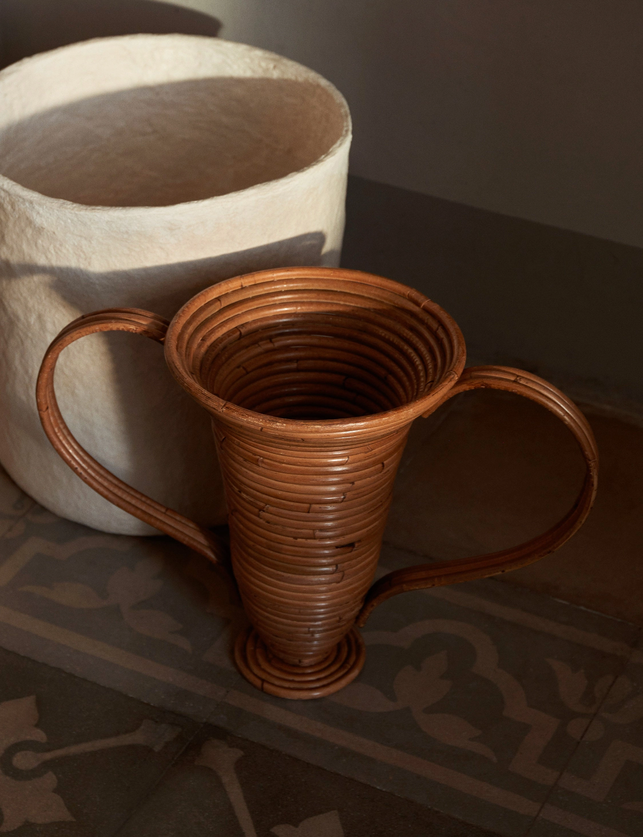 Amphora Decorative Rattan Vase by Ferm Living