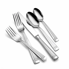 Amsterdam 50 Piece Flatware Seteco-friendly bamboo fiber tableware set 