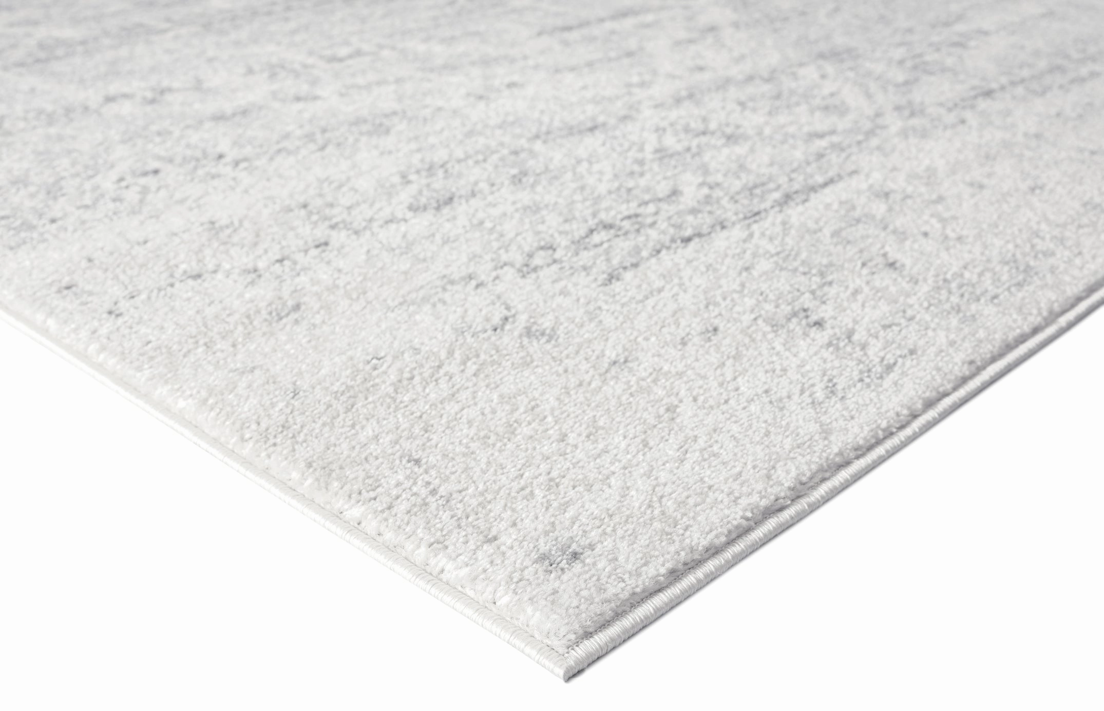 Andra Grey and Ivory Traditional Distressed Rug