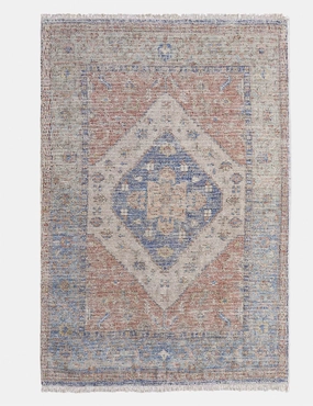 Anka Handwoven Wool-Blend Rugmodern color block patchwork rug