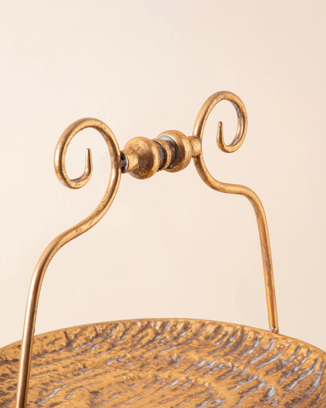 Antique Gold 2-Tier Cake Stand