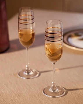 Antoinette Champagne flute - Set of 2 - 150mlmodern kitchen decor ,kitchen dinner set ,dinnerware 