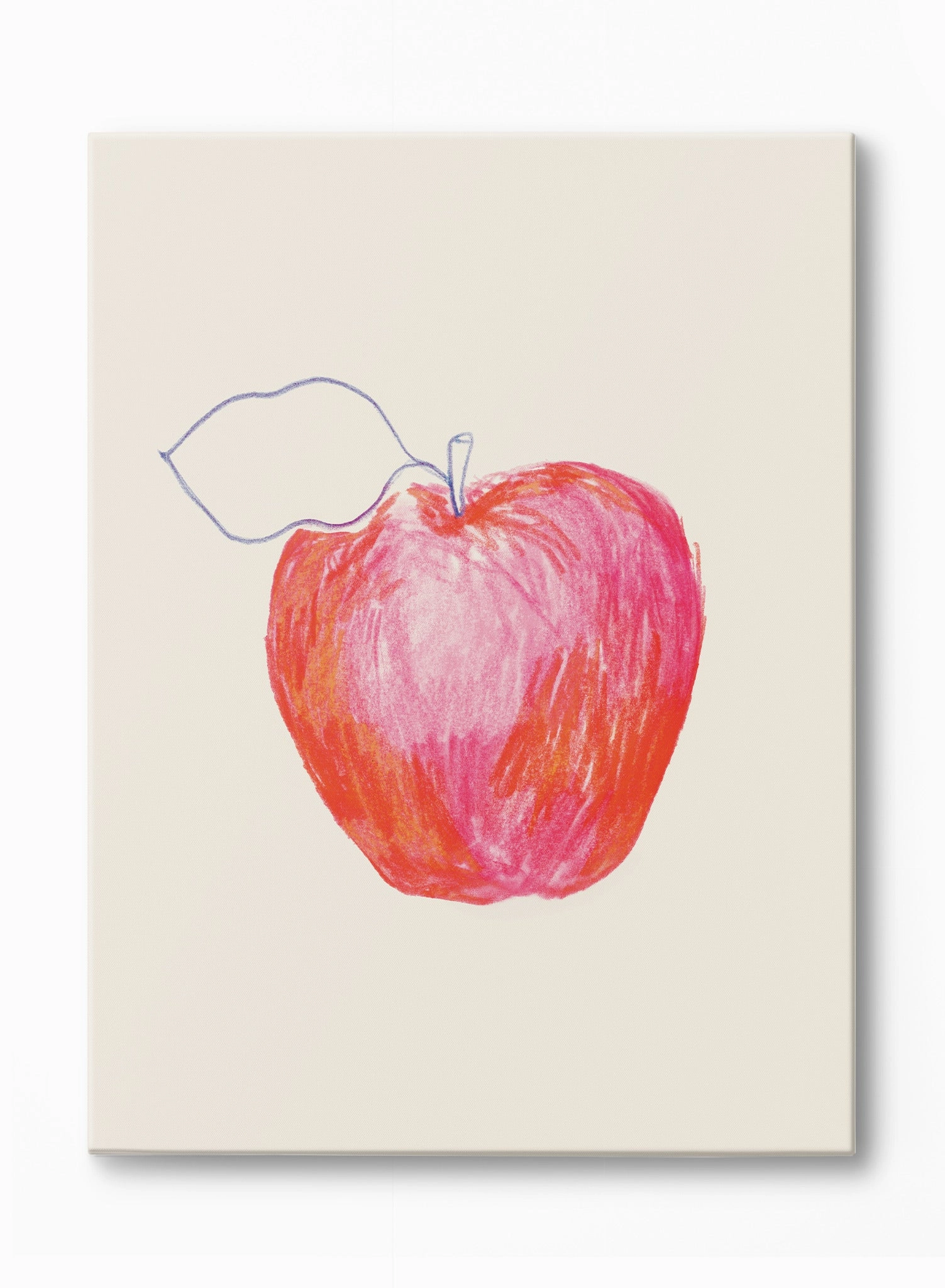 Apple Study in Reds, Canvasindoor decorative canvas print