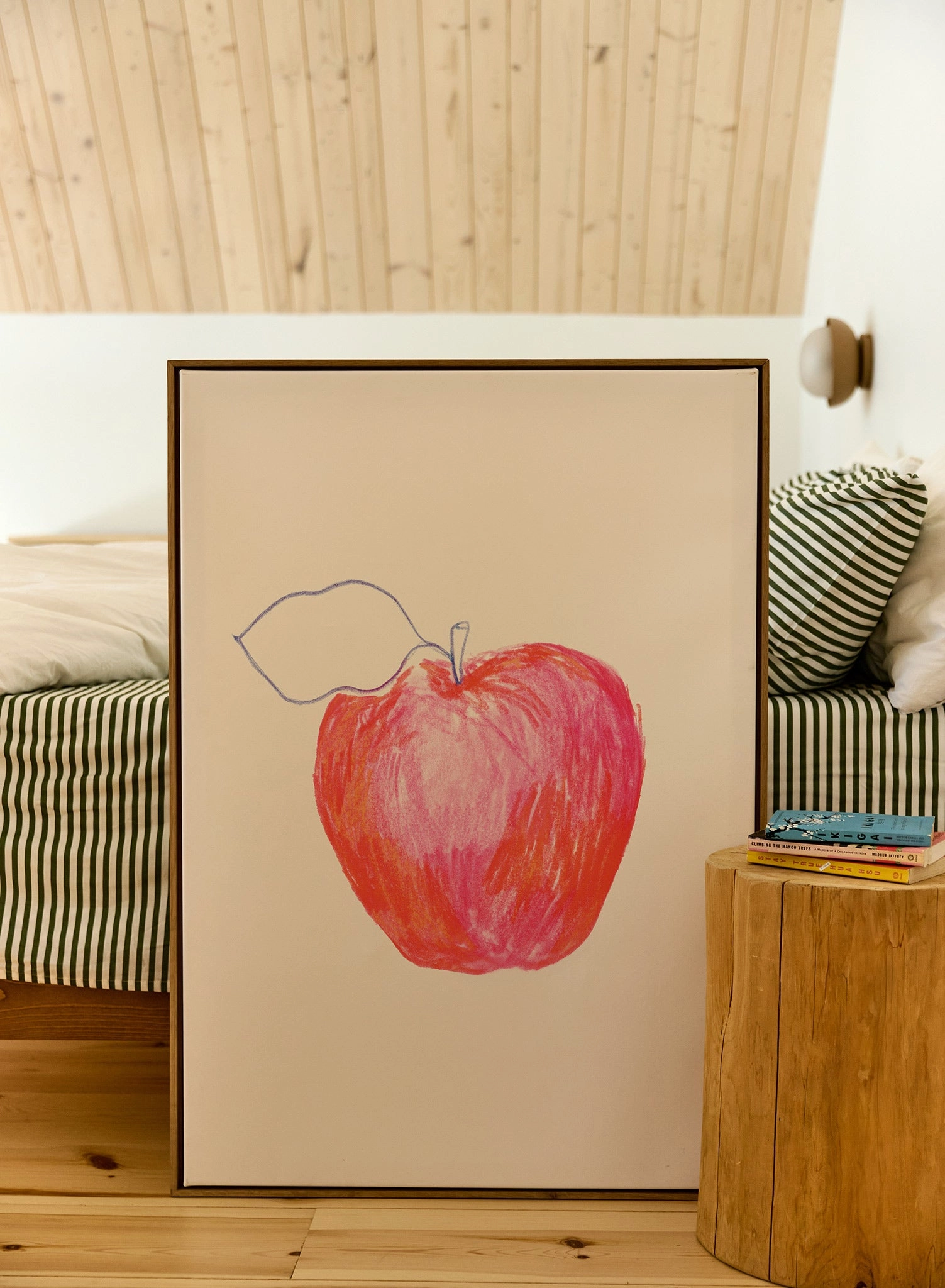 Apple Study in Reds, Canvas