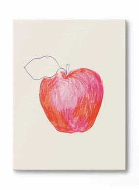 Apple Study in Reds, Canvasindoor decorative canvas print