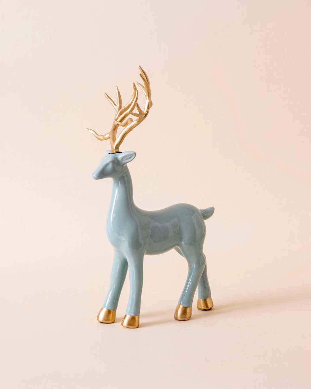 Aqua Serenity Deer Table Clock - Set Of 3