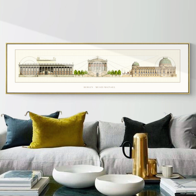 Architecture Drawing Wall Art With Frame