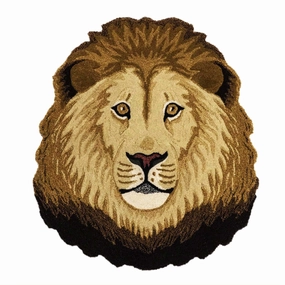 Ari Lion Head Rug - 45"bedding sets ,throw blankets 