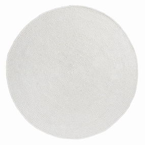 Arlenis Ivory Crochet Indoor Outdoor Round Rugmodern color block patchwork rug