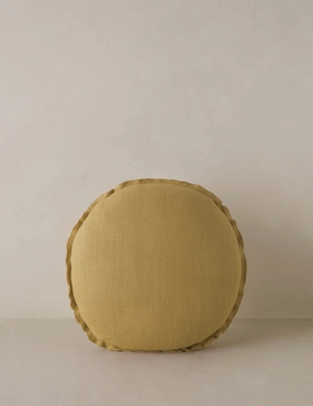 Arlo Linen Round Pillowbedding sets ,throw blankets 