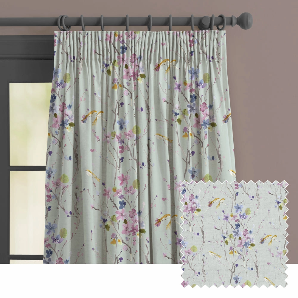 Armathwaite Linen Printed Made to Measure Curtains Duck Eggbedding sets ,throw blankets 