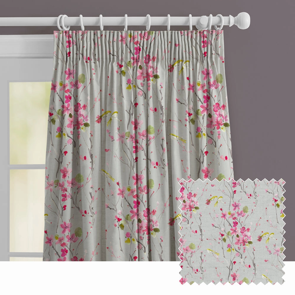 Armathwaite Linen Printed Made to Measure Curtains Silverbedding sets ,throw blankets 