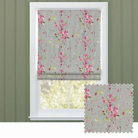 Armathwaite Printed Cotton Made to Measure Roman Blinds Blossom/Sandbedding sets ,throw blankets 