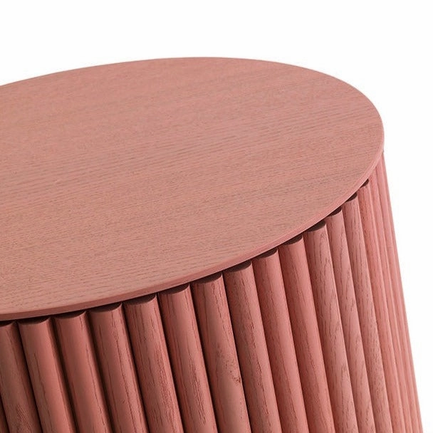 Art Deco Solid Wood Round Coffee Table