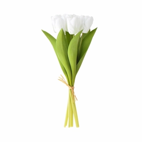 Artflower Bouquet Real Touch Tulip  Whitehome decor ,wall decor 