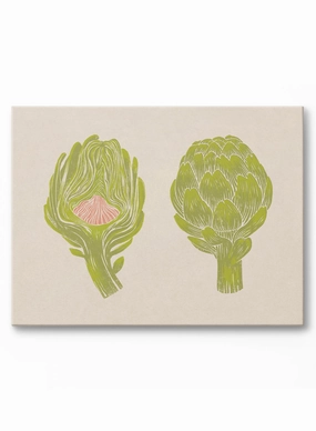 Artichoke Duotone Print, Canvasindoor decorative canvas print
