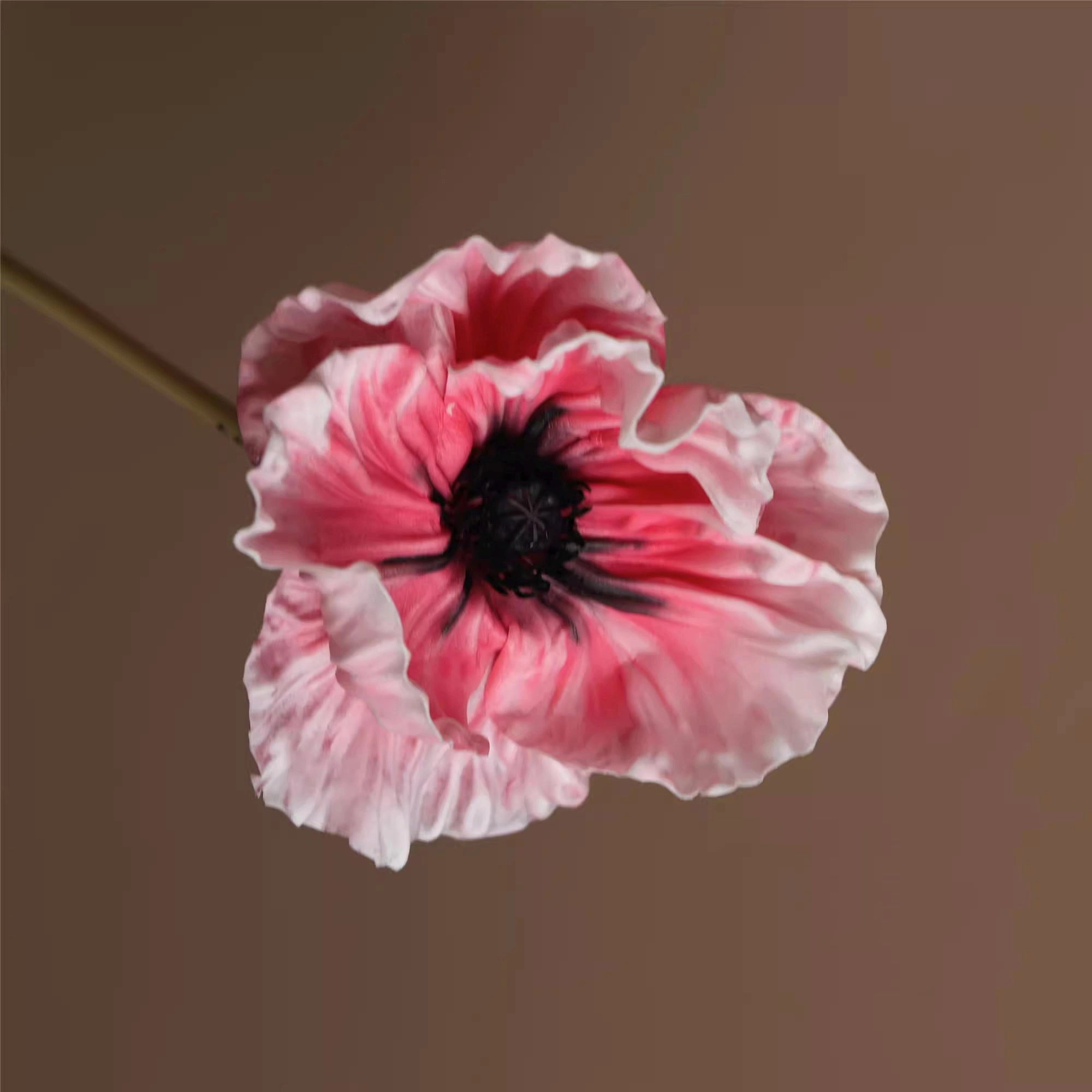Artificial Dahlia and Poppies Stems