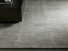Artim Hand-Knotted Rug in Greymodern color block patchwork rug