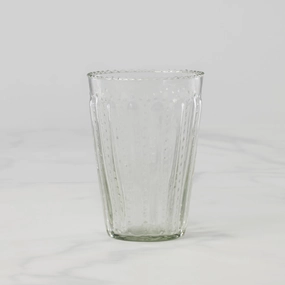 Artisan-Crafted Ruffled Glass Tumblerglass cups ,personalized mugs 