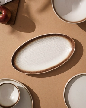Artisan Glazed Ceramic Plattermodern kitchen decor ,kitchen dinner set ,dinnerware 
