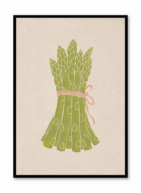 Asparagus Duotone Print, Posterpop culture themed posters