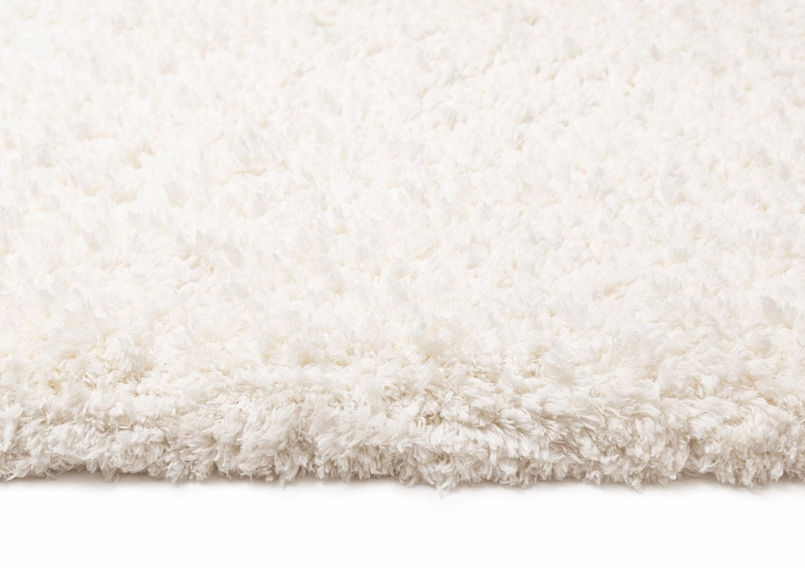 Athena Ivory Handmade Shag Rug