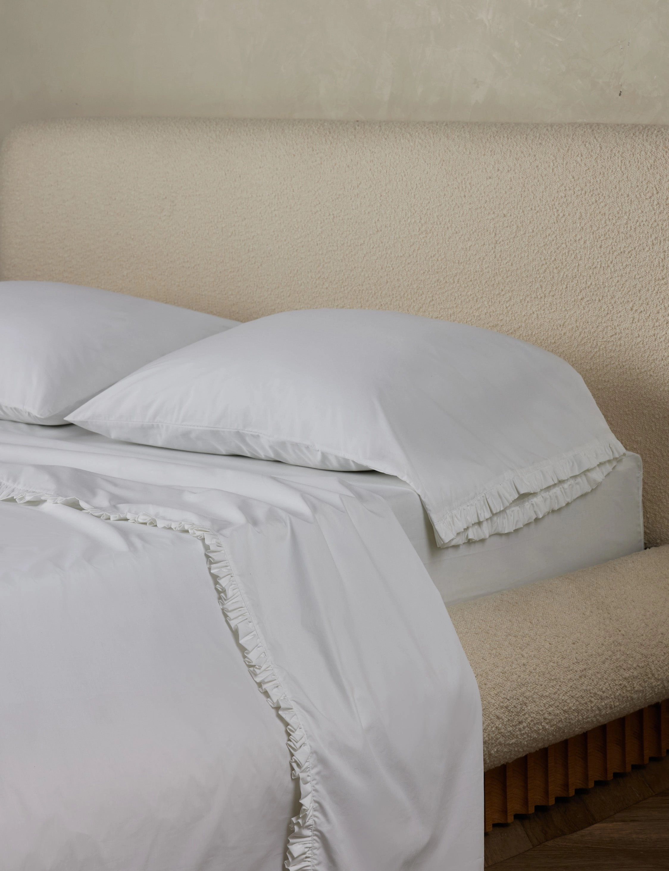 Audrey Ruffle Pillowcase (Set of 2) by Pom Pom at Home