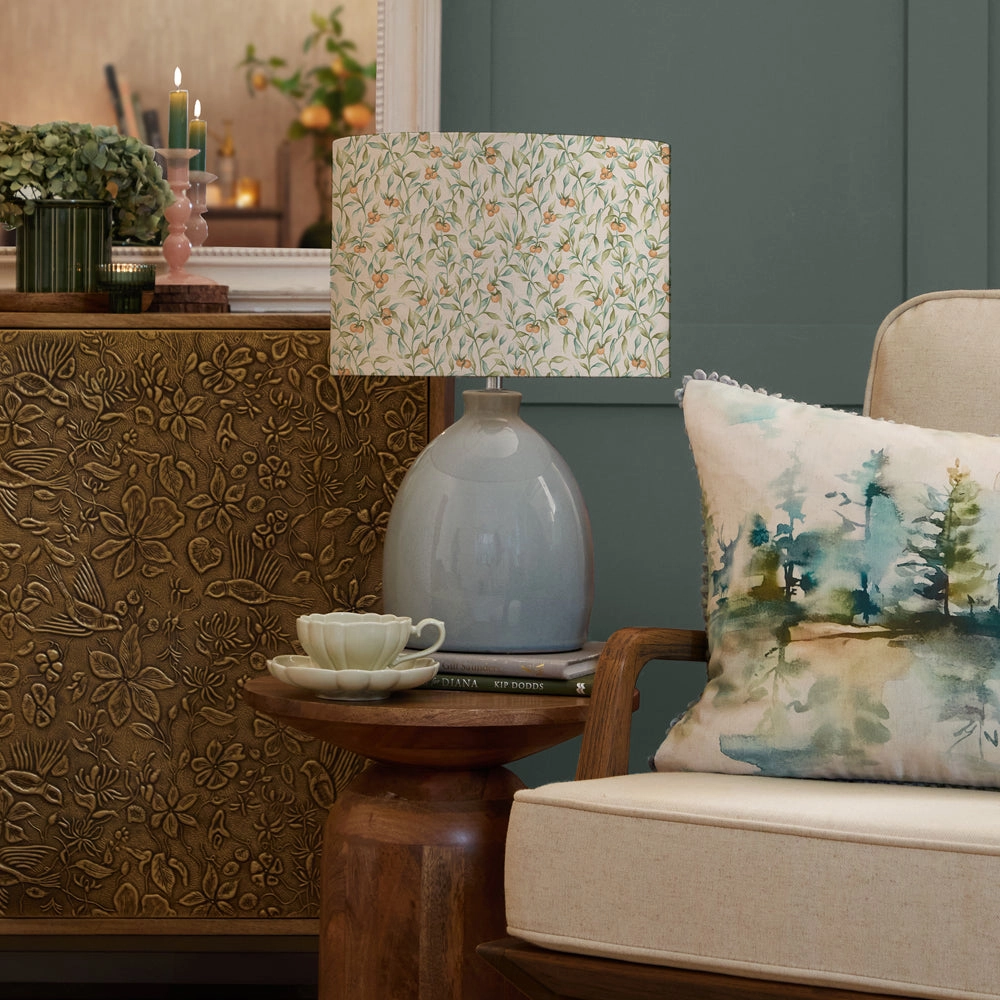 Aura Eva & Leura Complete Table Lamp Duck Egg/Moss