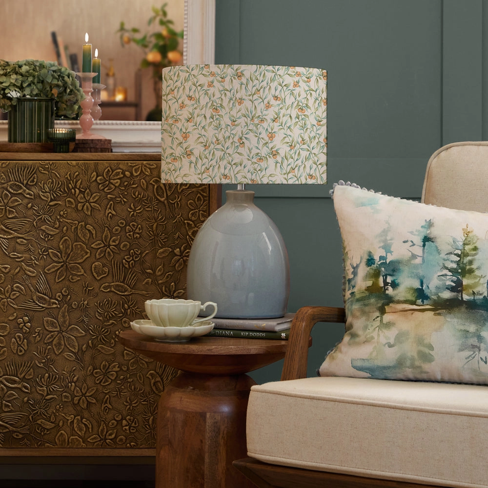 Aura Eva & Leura Complete Table Lamp Duck Egg/Moss