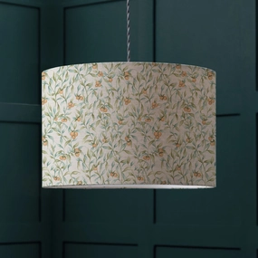 Aura Eva Lamp Shade Mossreplacement lampshade,White Linen Drum Lampshade for Table or Floor Lamp
