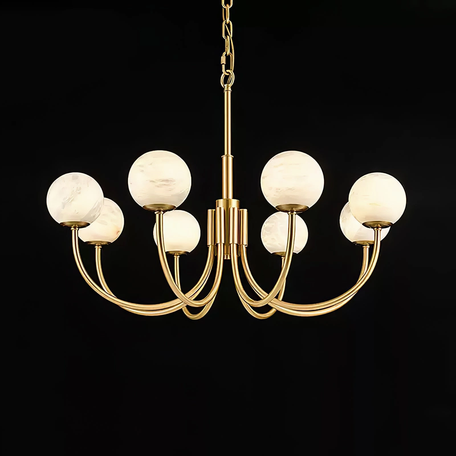 Aurelian Alabaster Globe Chandelier