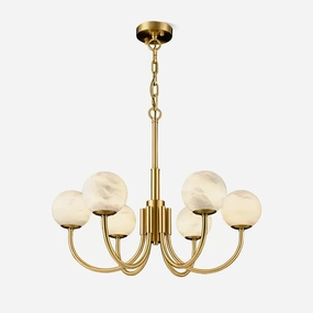 Aurelian Alabaster Globe Chandelierrustic chandelier,bedroom chandelier 