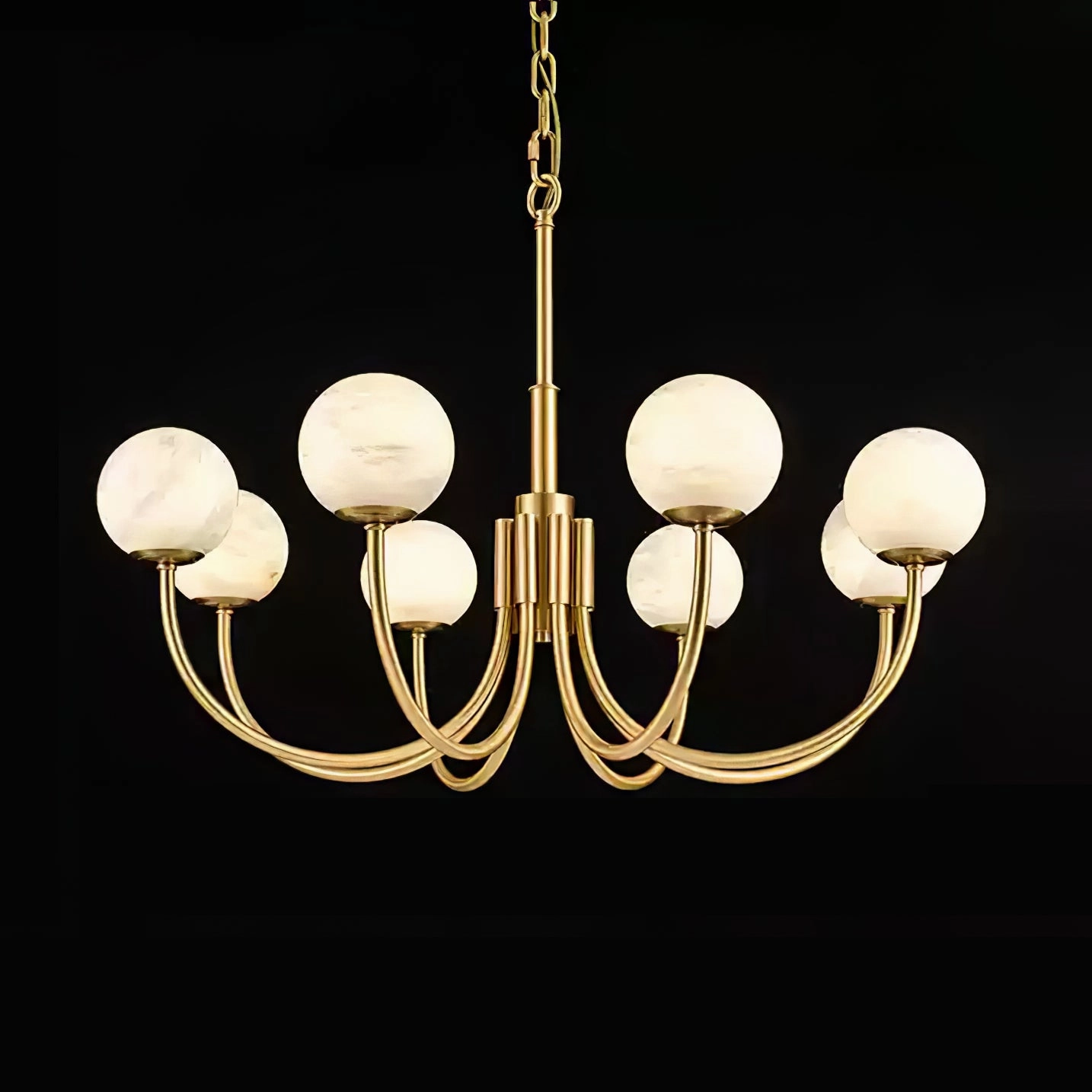 Aurelian Alabaster Globe Chandelier