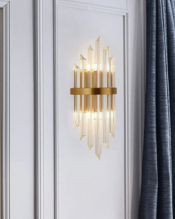 Aurora Crown Crystal Wall Sconcemodern wall lamp,smart wall lamp