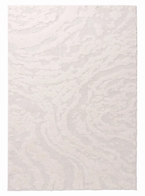 Aurora Ivory Cream Abstract Textured Rugmodern color block patchwork rug