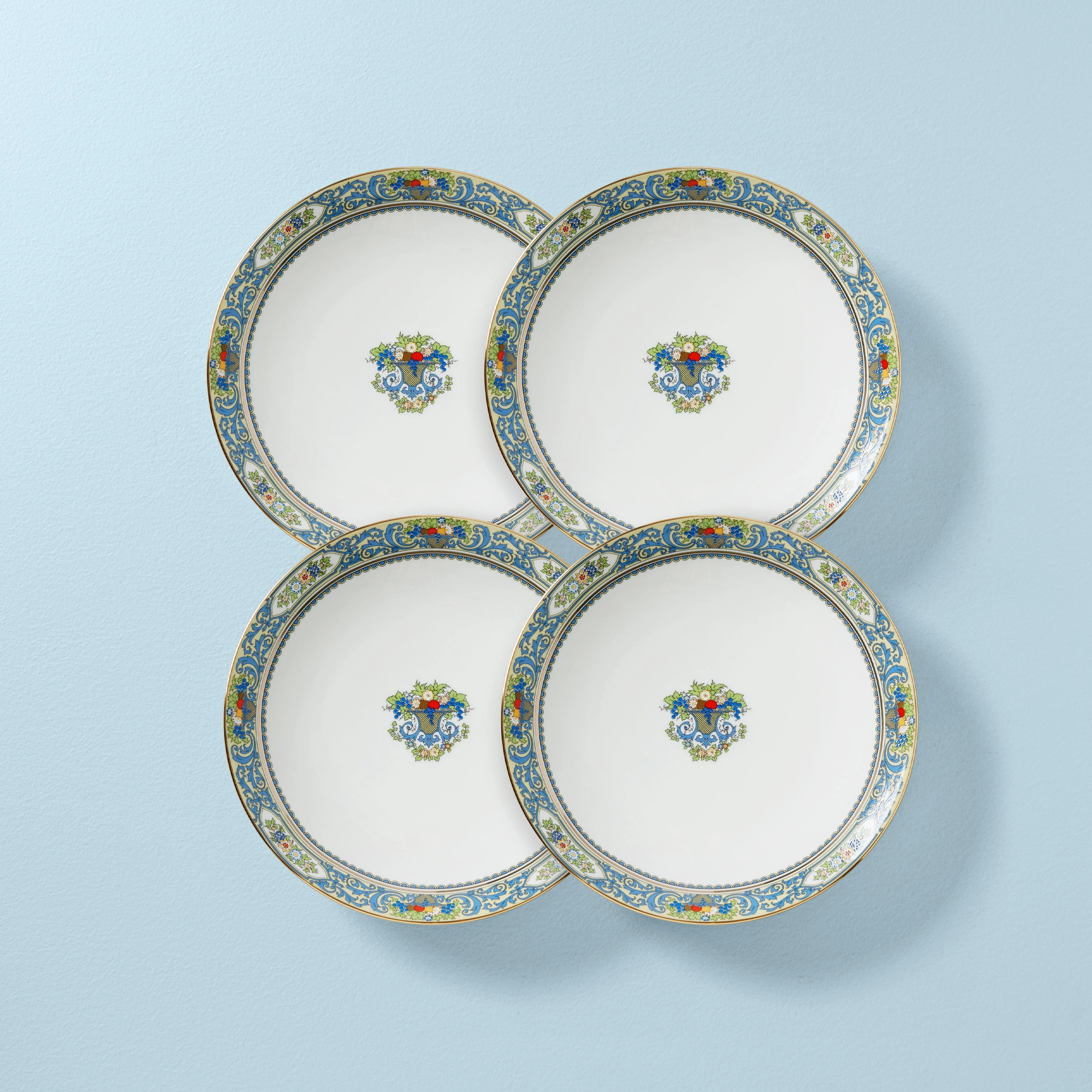 Autumn White Dinner Plates - Set of 4modern kitchen decor ,kitchen dinner set ,dinnerware 