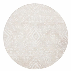 Ayah Neutral Plush Rollie Pollie Round Playmatmodern color block patchwork rug