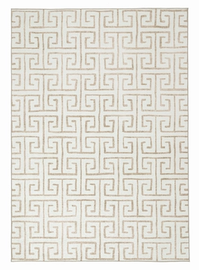 Ayat Beige Cream Indoor Outdoor Washable Rugmodern color block patchwork rug