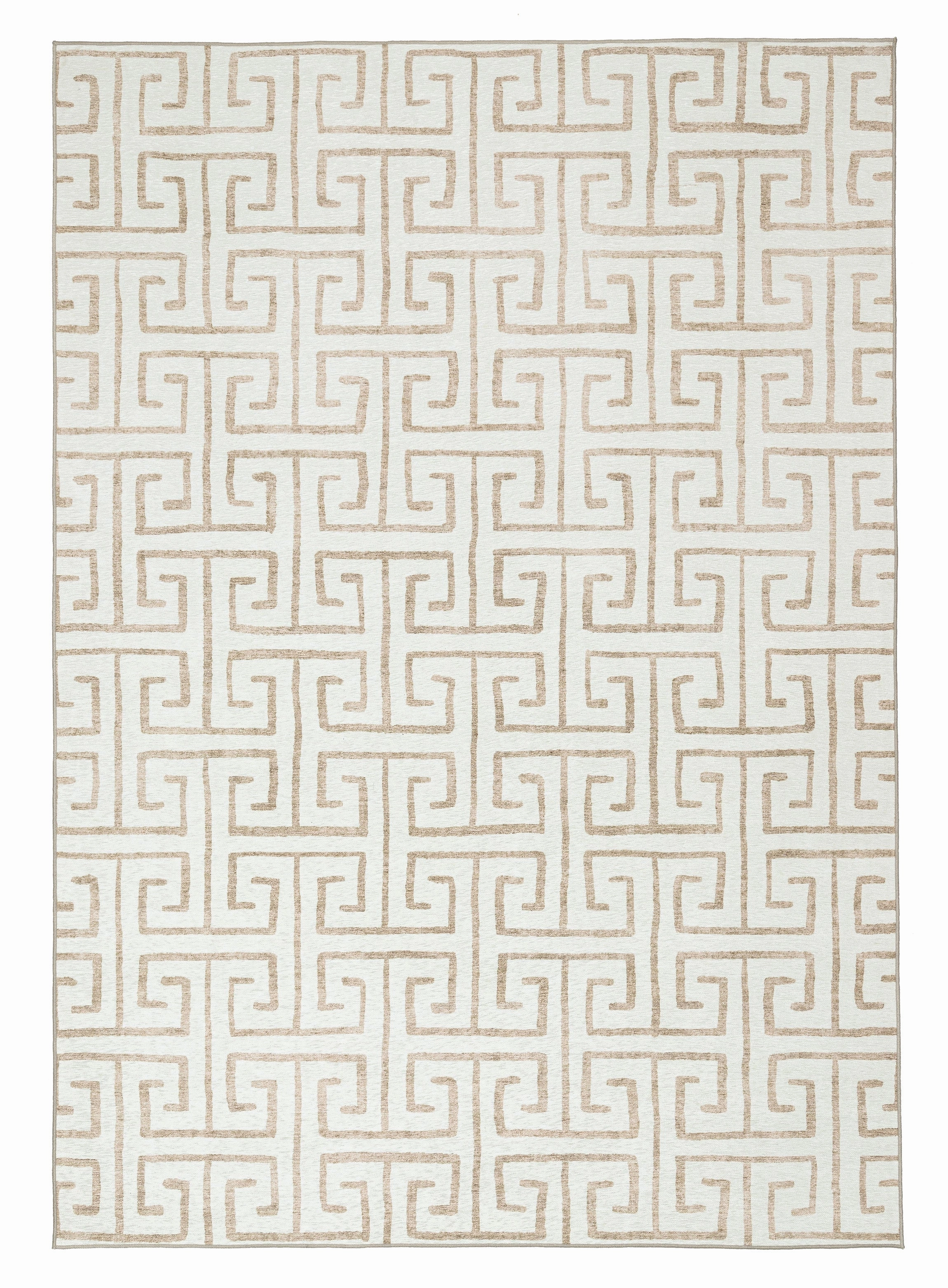 Ayat Beige Cream Indoor Outdoor Washable Rugmodern color block patchwork rug