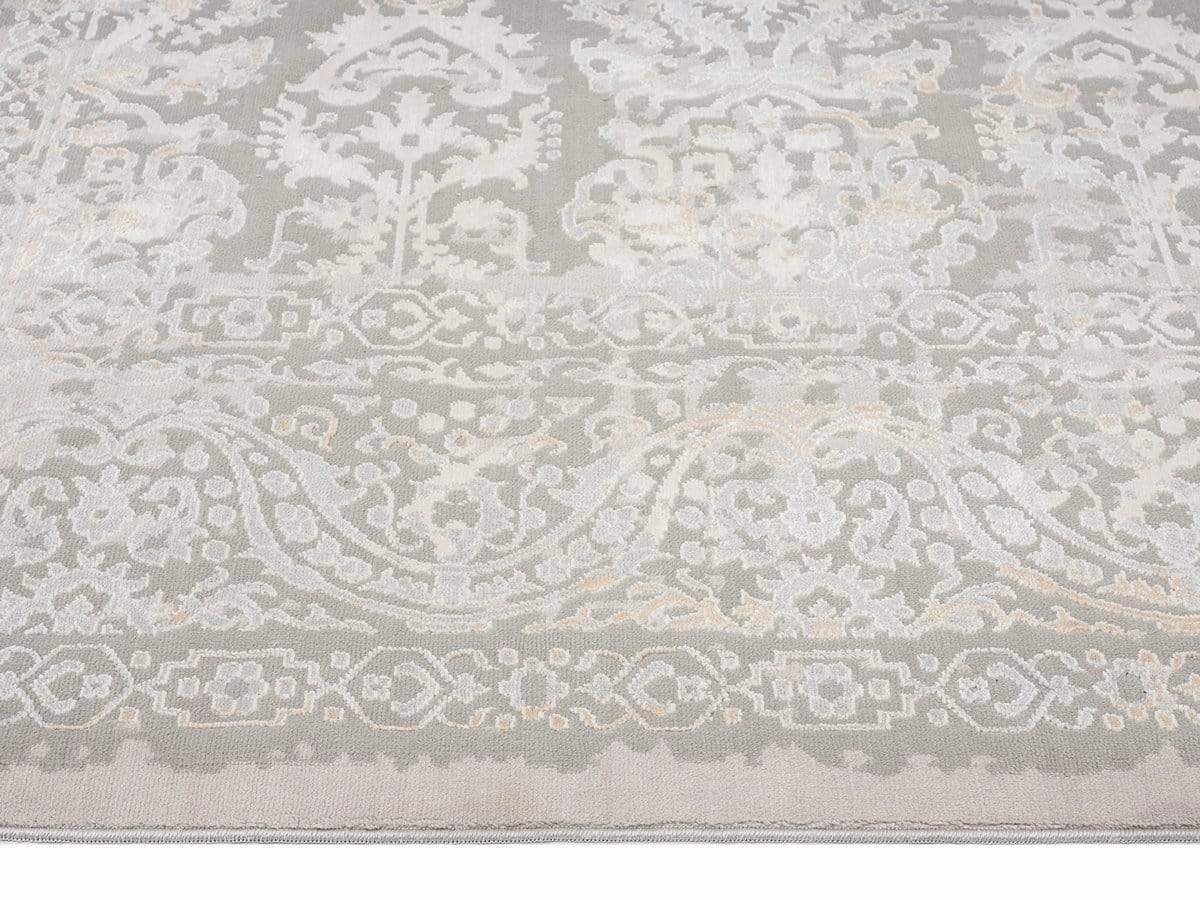 Aylin Cream Ivory And Grey Traditional Floral Rug *NO RETURNS UNLESS FAULTY