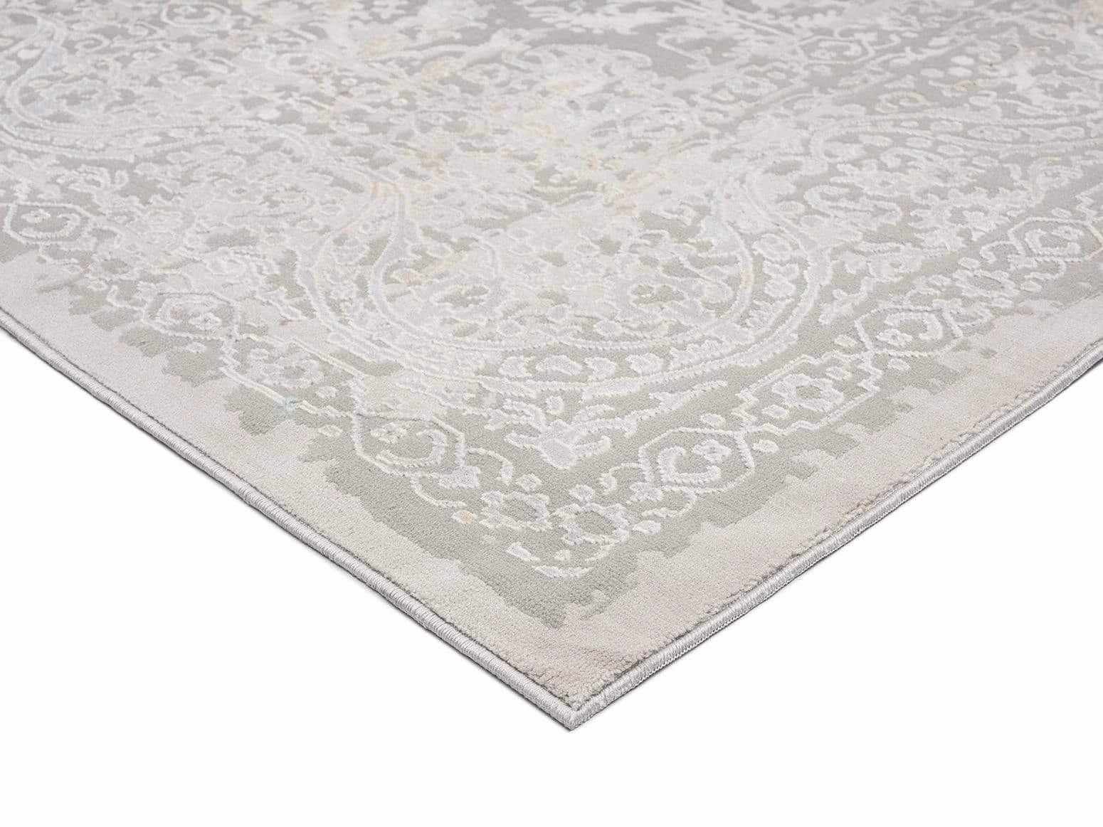Aylin Cream Ivory And Grey Traditional Floral Rug *NO RETURNS UNLESS FAULTY