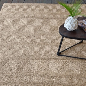 Ayoj Hemp Area Rugmodern color block patchwork rug